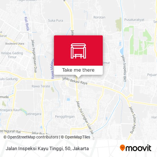 Jalan Inspeksi Kayu Tinggi, 50 map