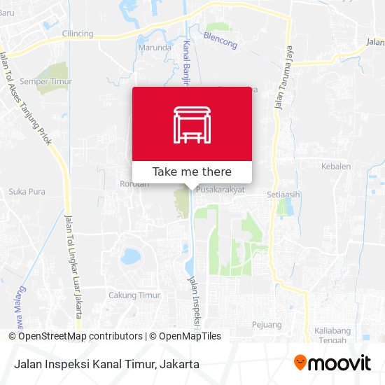 Jalan Inspeksi Kanal Timur map