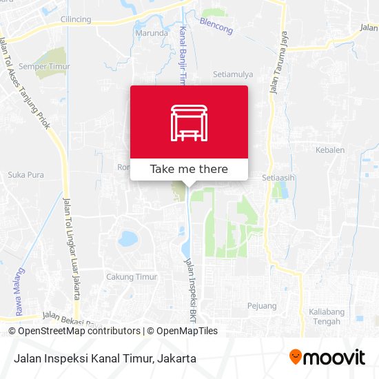 Jalan Inspeksi Kanal Timur map