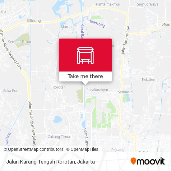 Jalan Karang Tengah Rorotan map