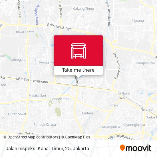 Jalan Inspeksi Kanal Timur, 25 map