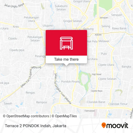 Terrace 2 PONDOK Indah map