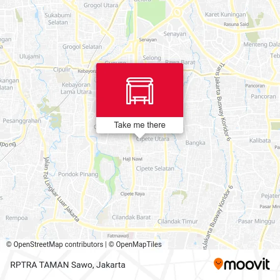 RPTRA TAMAN Sawo map