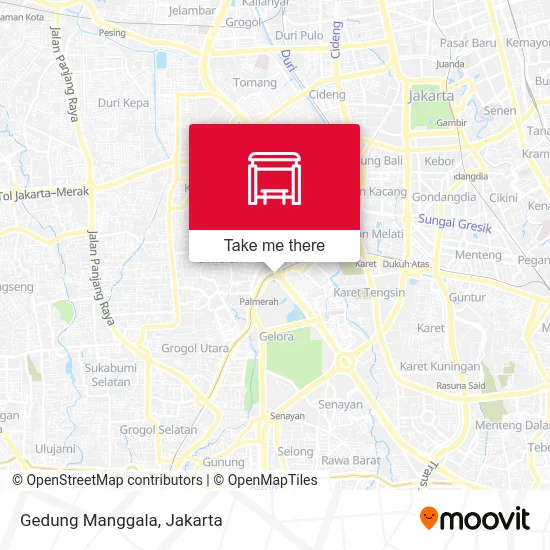 Gedung Manggala map