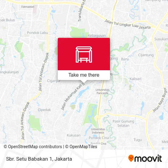 Sbr. Setu Babakan 1 map