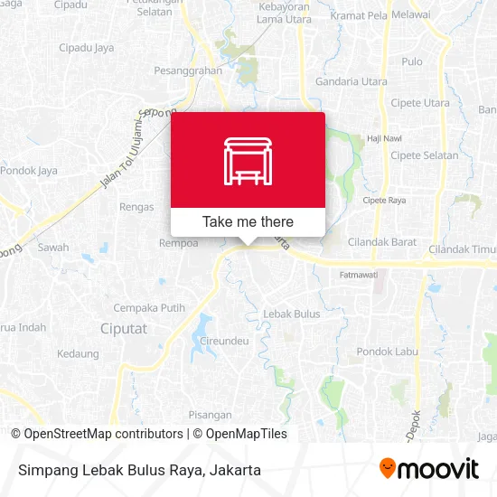 Simpang Lebak Bulus Raya map