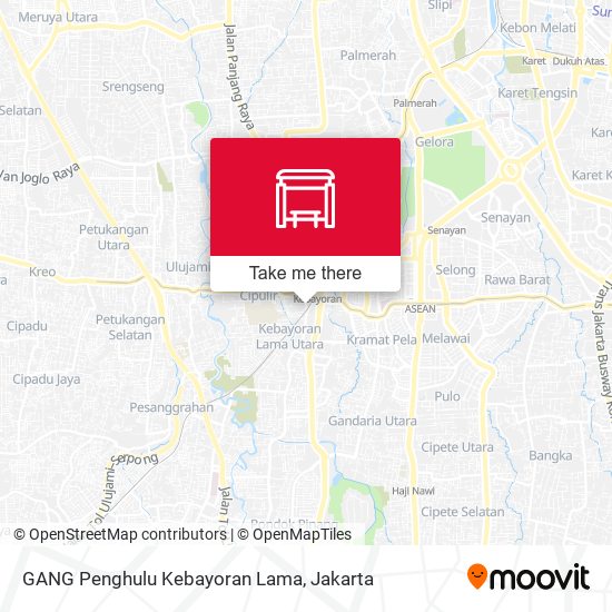 GANG Penghulu Kebayoran Lama map