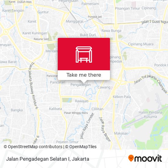 Jalan Pengadegan Selatan I map