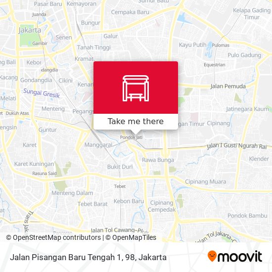 Jalan Pisangan Baru Tengah 1, 98 map