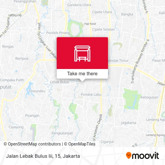 Jalan Lebak Bulus Iii, 15 map