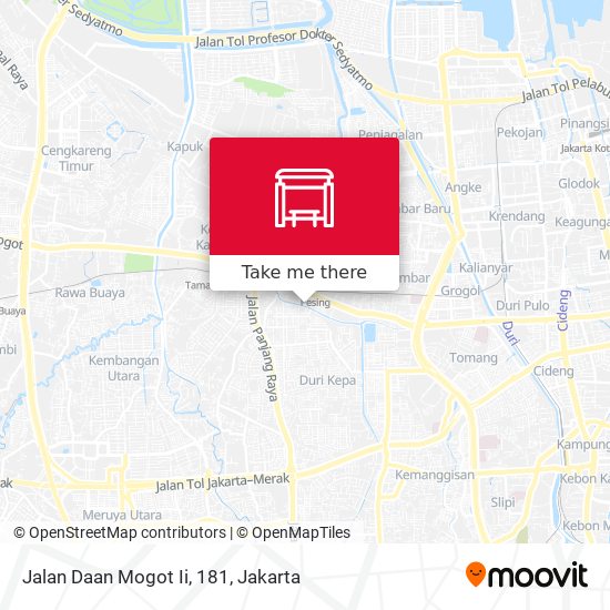 Jalan Daan Mogot Ii, 181 map