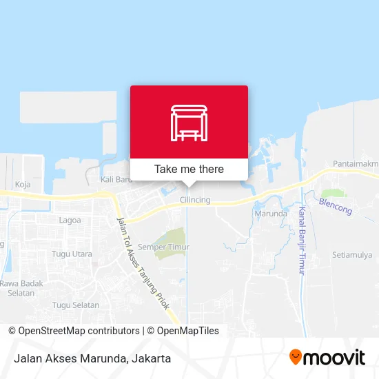 Jalan Akses Marunda map