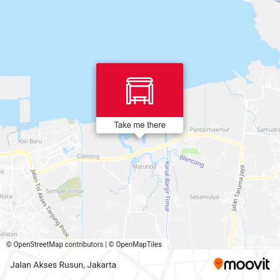 Jalan Akses Rusun map