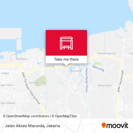 Jalan Akses Marunda map