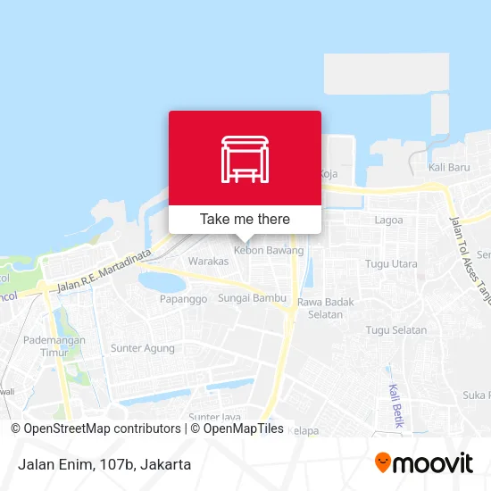 Jalan Enim, 107b map