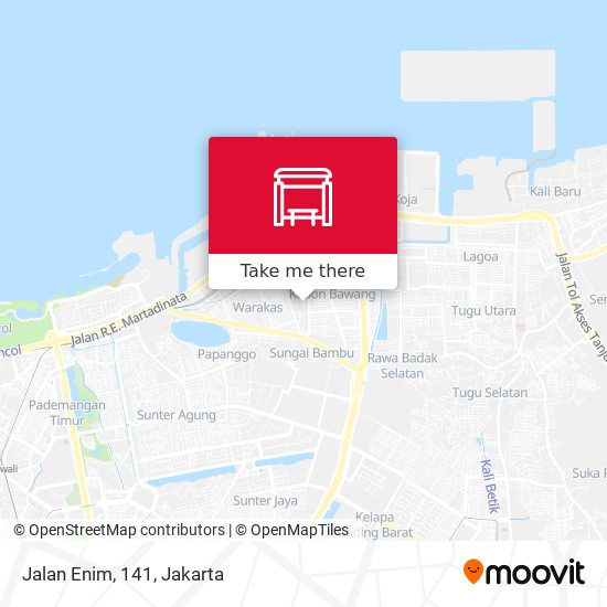 Jalan Enim, 141 map