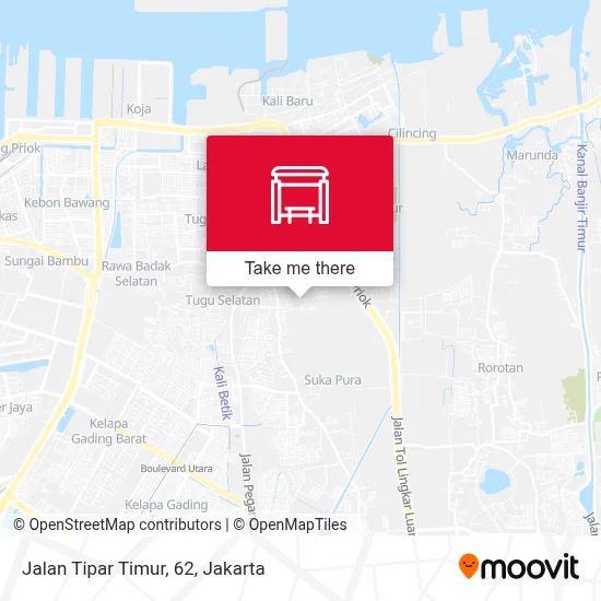 Jalan Tipar Timur, 62 map