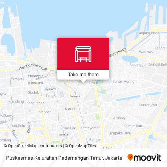 Puskesmas Kelurahan Pademangan Timur map