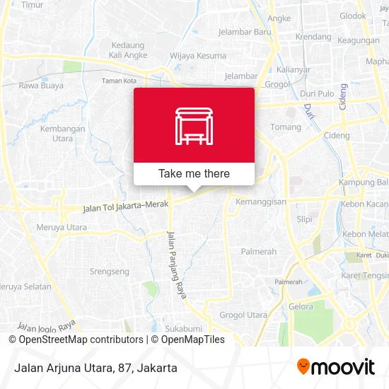 Jalan Arjuna Utara, 87 map