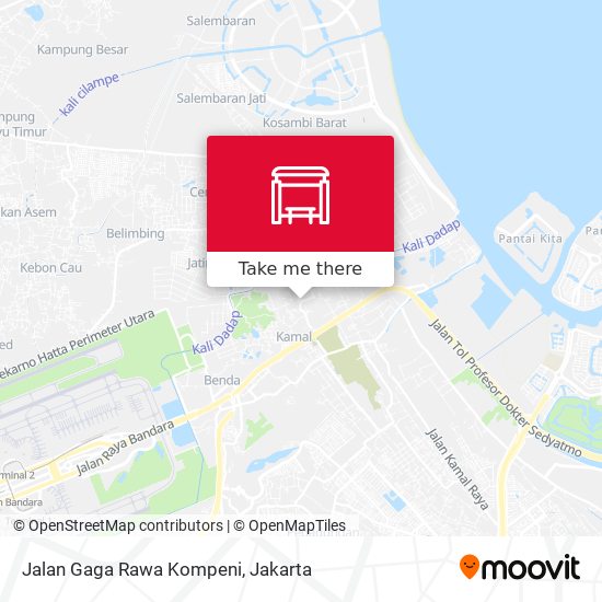 Jalan Gaga Rawa Kompeni map