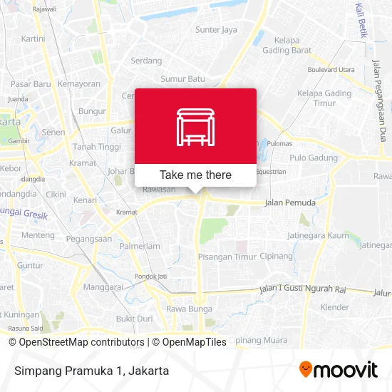 Simpang Pramuka 1 map