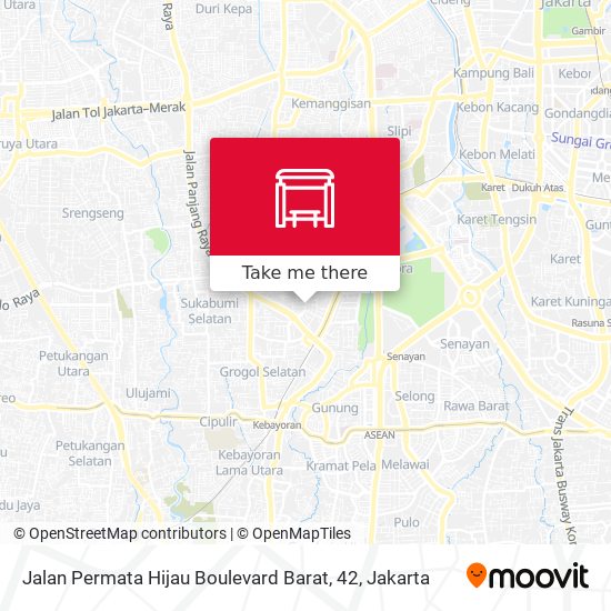 Jalan Permata Hijau Boulevard Barat, 42 map