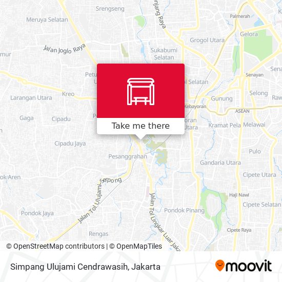 Simpang Ulujami Cendrawasih map