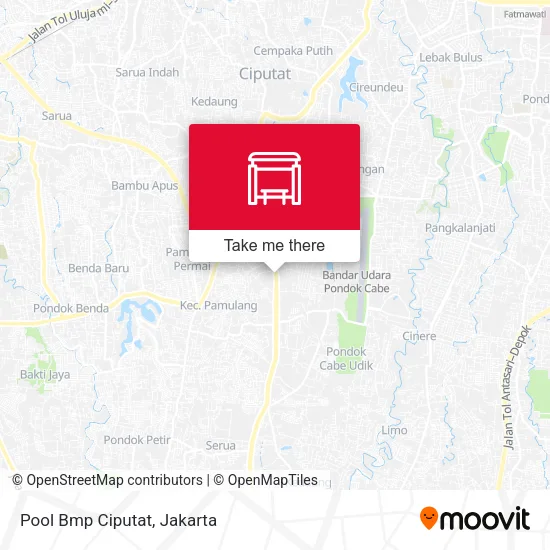 Pool Bmp Ciputat map