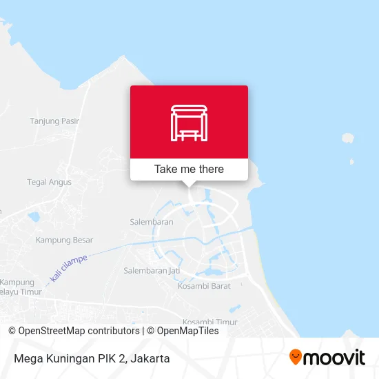 Mega Kuningan PIK 2 map