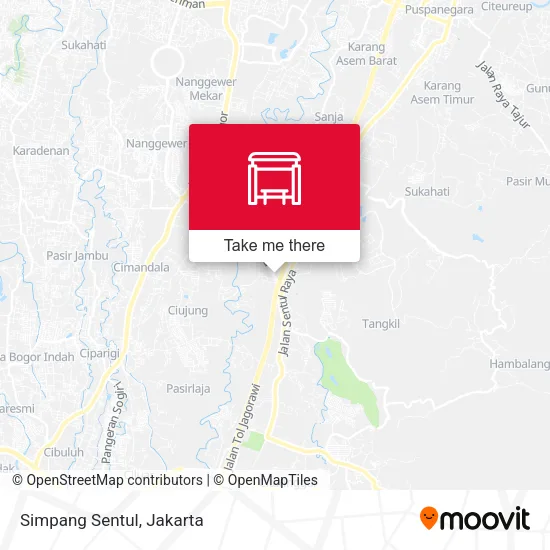 Simpang Sentul map