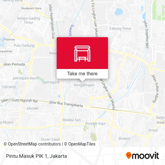 Pintu Masuk PIK 1 map
