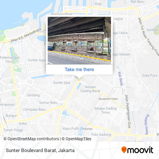 Sunter Boulevard Barat map