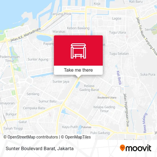 Sunter Boulevard Barat map