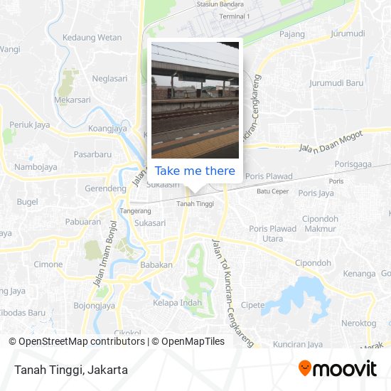 Tanah Tinggi map