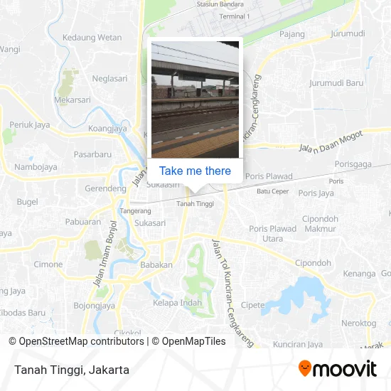 Tanah Tinggi map