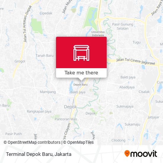 Terminal Depok Baru map