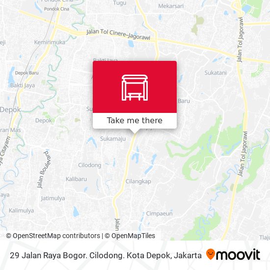 29 Jalan Raya Bogor. Cilodong. Kota Depok map
