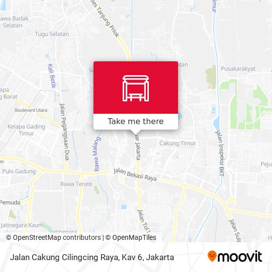 Jalan Cakung Cilingcing Raya, Kav 6 map