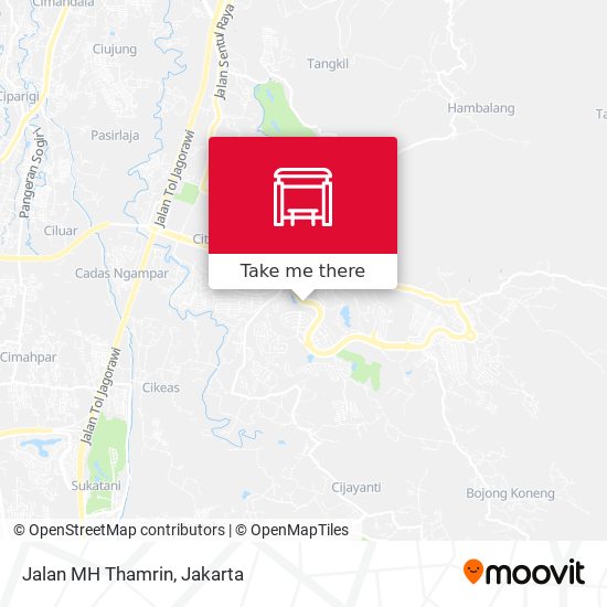 Jalan MH Thamrin map