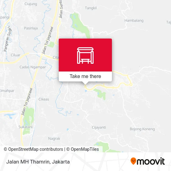 Jalan MH Thamrin map