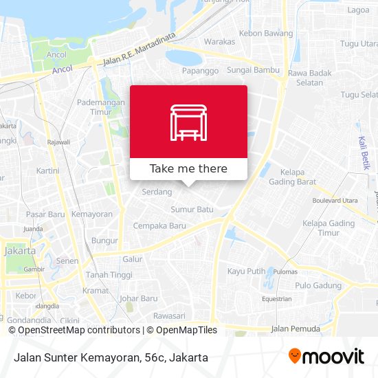 Jalan Sunter Kemayoran, 56c map