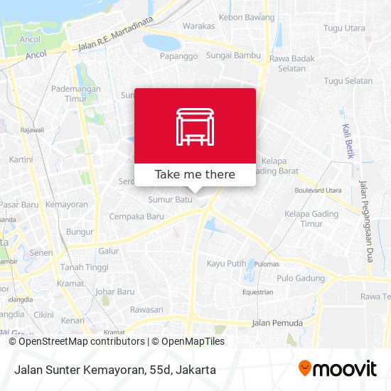 Jalan Sunter Kemayoran, 55d map