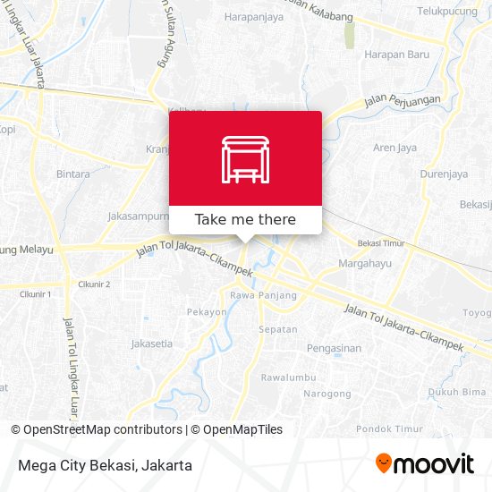 Mega City Bekasi map