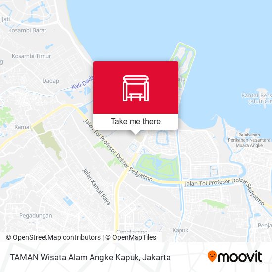 TAMAN Wisata Alam Angke Kapuk map