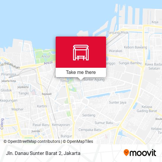 Jln. Danau Sunter Barat 2 map