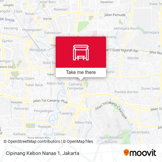Cipinang Kebon Nanas 1 map