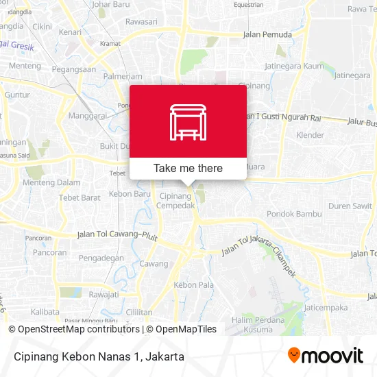 Cipinang Kebon Nanas 1 map