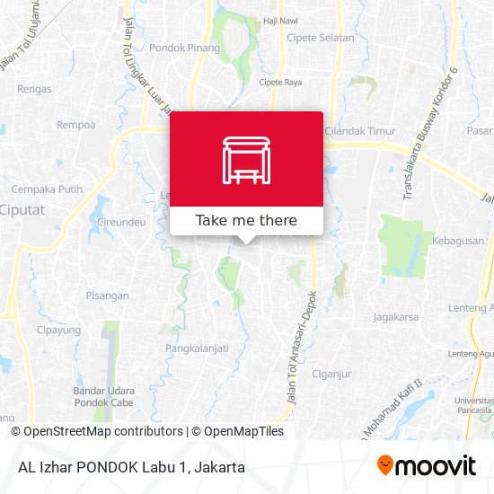 AL Izhar PONDOK Labu 1 map