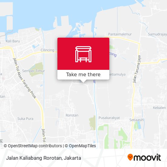 Jalan Kaliabang Rorotan map