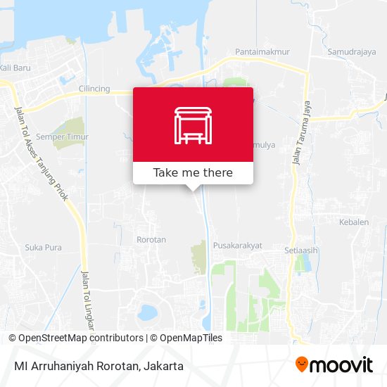 MI Arruhaniyah Rorotan map